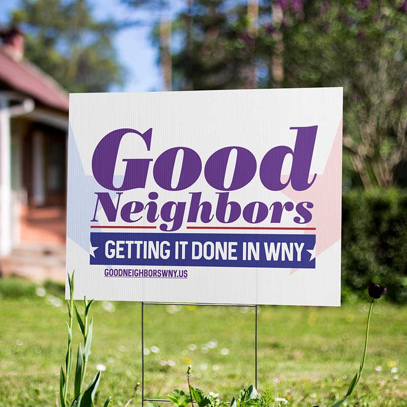 Good Neighbors yard sign